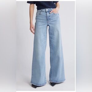 Frame Denim Le Slim Palazzo Jeans in Light Blue